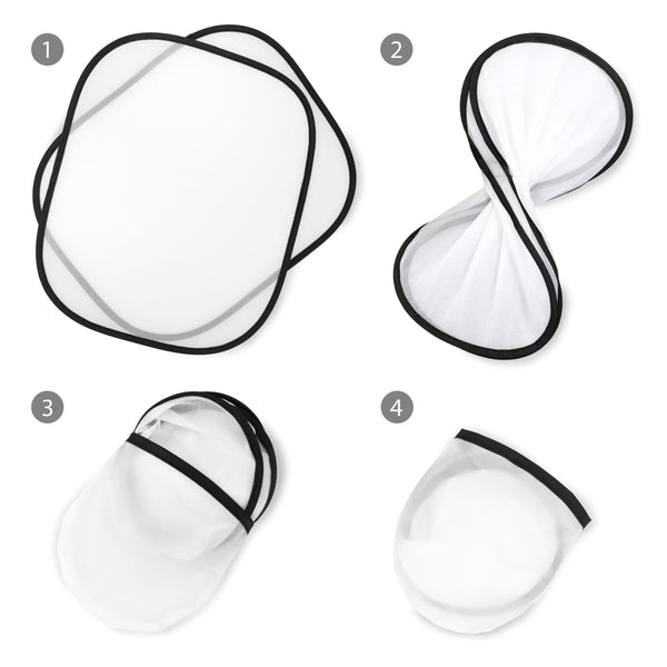 Tende parasole per finestrini auto set di 2 pz Bianco - personalizzabile con logo