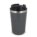 Termo caffè da asporto in acciaio inossidabile riciclato 400 ml Grigio - personalizzabile con logo