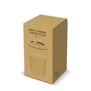 Termo caffè da asporto in acciaio inossidabile riciclato 400 ml - personalizzabile con logo