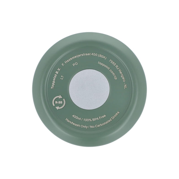 Termo caffè da asporto in acciaio inossidabile riciclato 400 ml - personalizzabile con logo