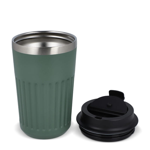 Termo caffè da asporto in acciaio inossidabile riciclato 400 ml - personalizzabile con logo