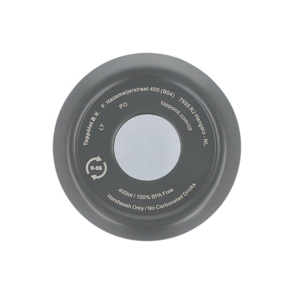 Termo caffè da asporto in acciaio inossidabile riciclato 400 ml - personalizzabile con logo