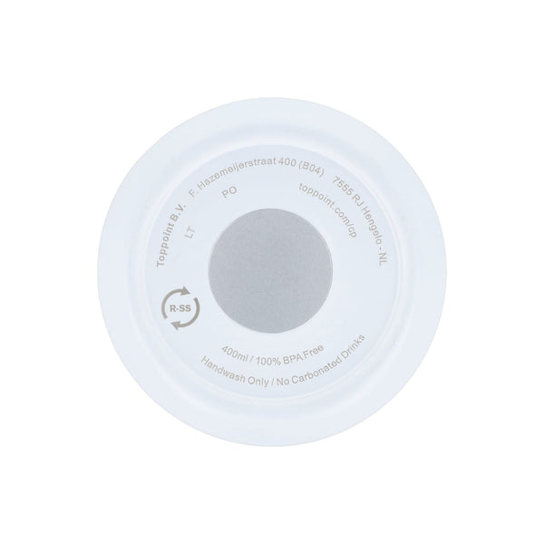 Termo caffè da asporto in acciaio inossidabile riciclato 400 ml - personalizzabile con logo