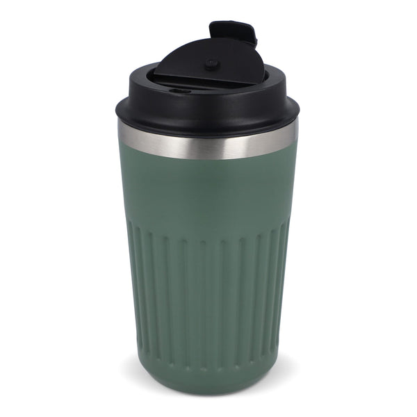 Termo caffè da asporto in acciaio inossidabile riciclato 400 ml - personalizzabile con logo