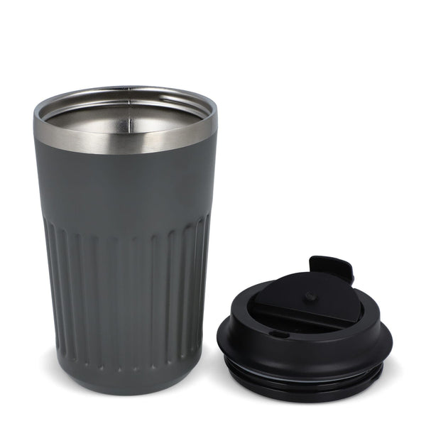 Termo caffè da asporto in acciaio inossidabile riciclato 400 ml - personalizzabile con logo