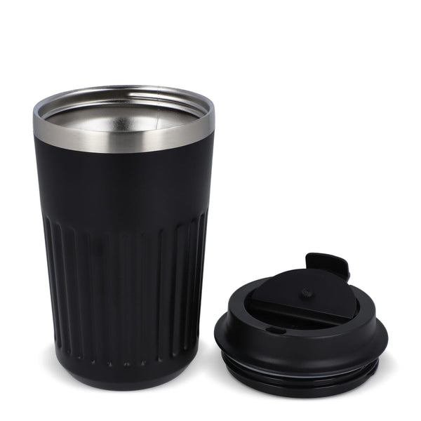 Termo caffè da asporto in acciaio inossidabile riciclato 400 ml - personalizzabile con logo