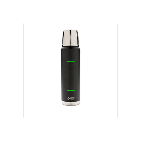 Termos da 0,5L Swiss Peak Elite nero - personalizzabile con logo