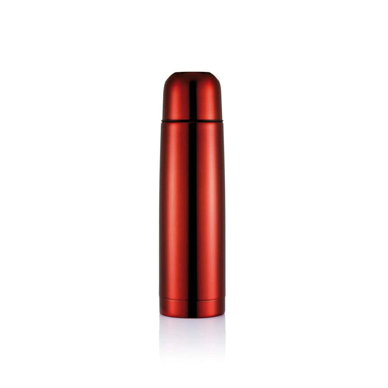 Termos in acciaio inossidabile colorato rosso - personalizzabile con logo