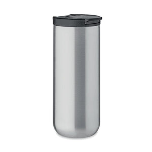 Thermos a doppia parete 330ml Argento Opaco - personalizzabile con logo