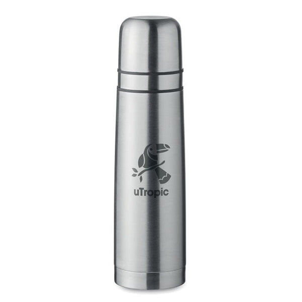 Thermos a doppio strato 750ml Color argento - personalizzabile con logo