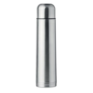 Thermos doppio strato 1Ll color argento - personalizzabile con logo