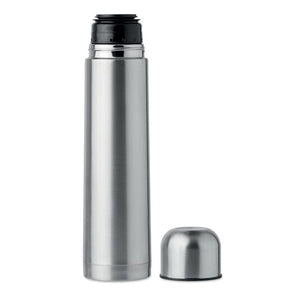 Thermos doppio strato 1Ll color argento - personalizzabile con logo