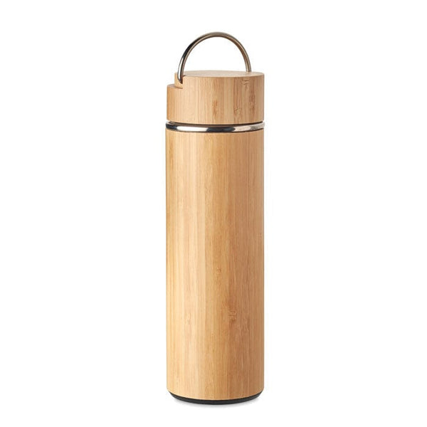 Thermos doppio strato 400ml beige - personalizzabile con logo