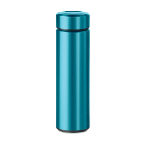 Thermos doppio strato 470ml. azzurro - personalizzabile con logo