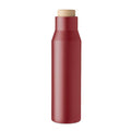 Thermos doppio strato 500 ml in acciaio inossidabile bordeaux - personalizzabile con logo