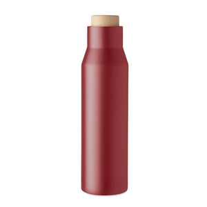 Thermos doppio strato 500 ml in acciaio inossidabile bordeaux - personalizzabile con logo