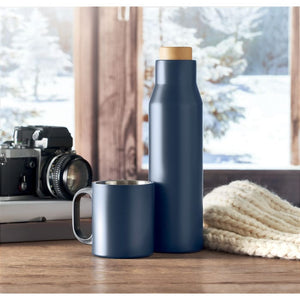 Thermos doppio strato 500 ml in acciaio inossidabile - personalizzabile con logo