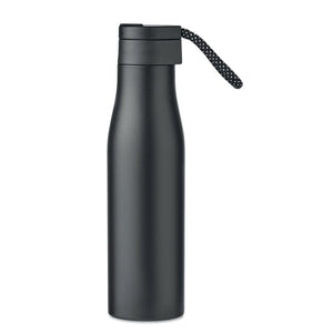 Thermos doppio strato. 600ml Nero - personalizzabile con logo