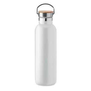 Thermos doppio strato 750ml Bianco - personalizzabile con logo
