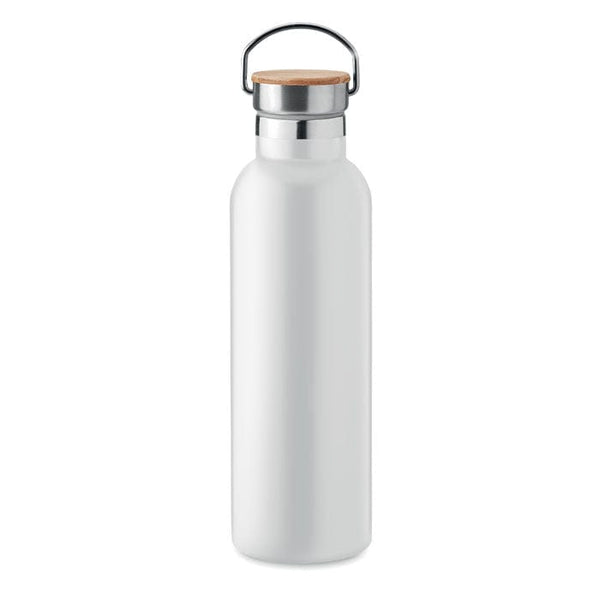 Thermos doppio strato 750ml Bianco - personalizzabile con logo