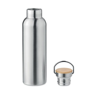 Thermos doppio strato 750ml color argento - personalizzabile con logo