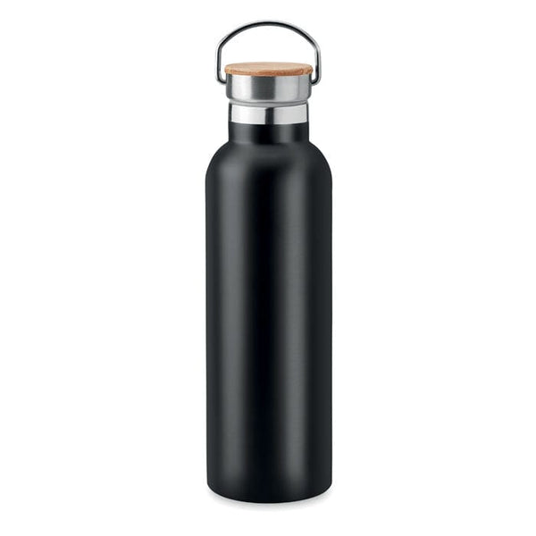 Thermos doppio strato 750ml Nero - personalizzabile con logo