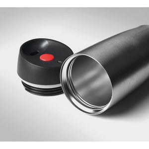 Thermos doppio strato color argento - personalizzabile con logo