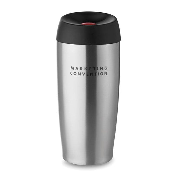 Thermos doppio strato color argento - personalizzabile con logo