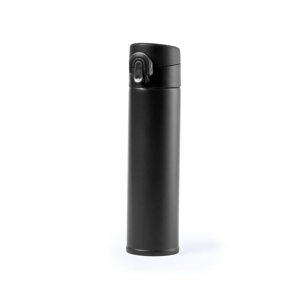 Thermos Poltax nero - personalizzabile con logo