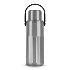 Thermos Sagaform Theo (riciclato) 1 L color argento - personalizzabile con logo