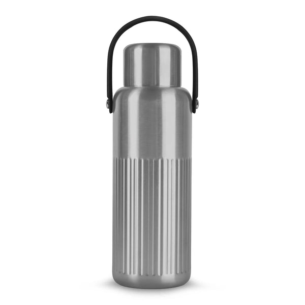 Thermos Sagaform Theo (riciclato) 1 L color argento - personalizzabile con logo