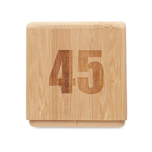 Timer in bambù magic switch natural - personalizzabile con logo