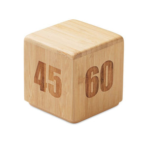 Timer in bambù magic switch natural - personalizzabile con logo