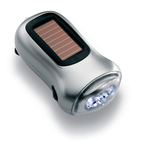 Torcia 3 LED in ABS color argento - personalizzabile con logo