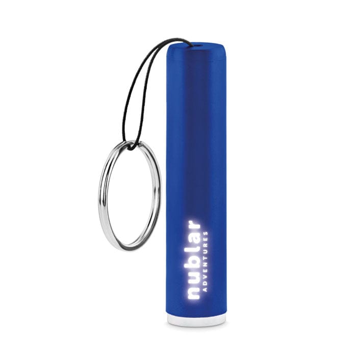 Torcia a LED in plastica Blu Royal - personalizzabile con logo