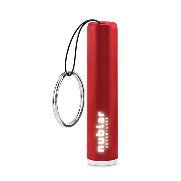 Torcia a LED in plastica Rosso - personalizzabile con logo
