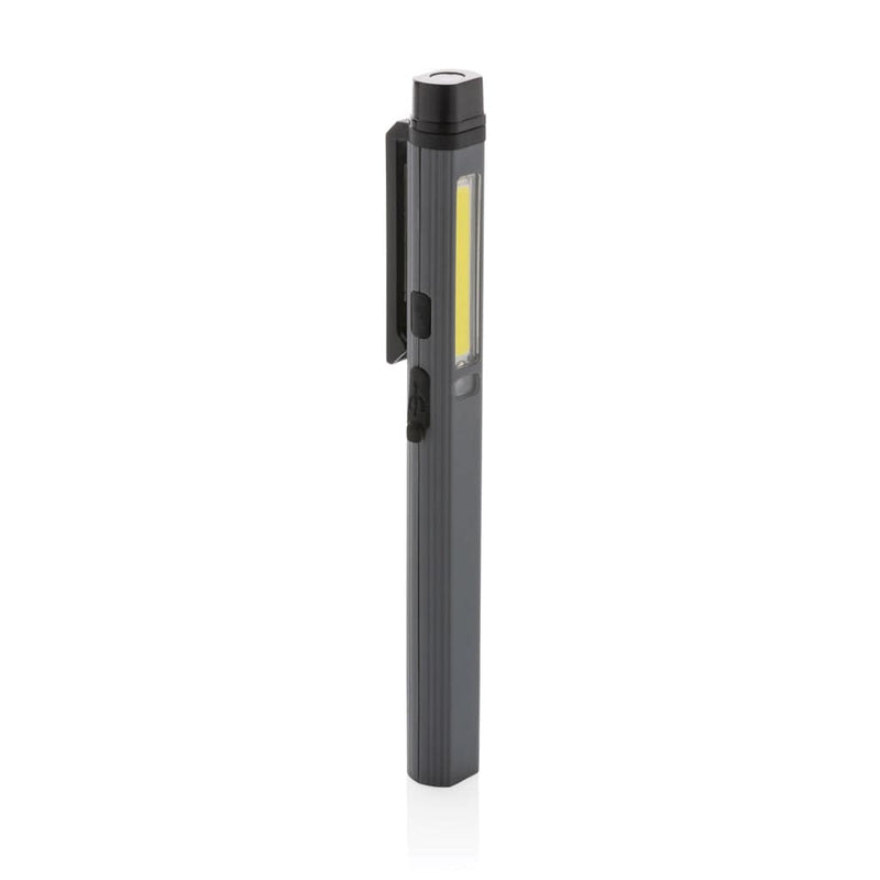 Torcia a penna USB Gear X in rPlastica RCS grigio - personalizzabile con logo