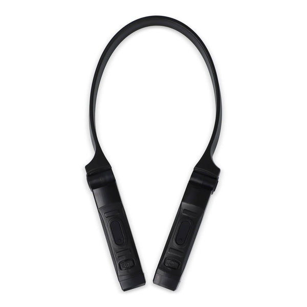 Torcia da collo ricaricabile a mani libere Nero - personalizzabile con logo