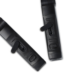 Torcia da collo ricaricabile a mani libere Nero - personalizzabile con logo