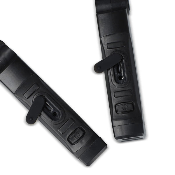 Torcia da collo ricaricabile a mani libere Nero - personalizzabile con logo