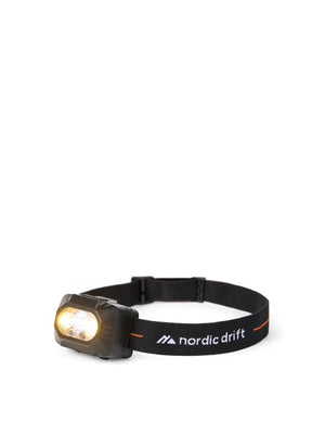 Torcia frontale ad alte prestazioni Nordic Drift Everest nero - personalizzabile con logo