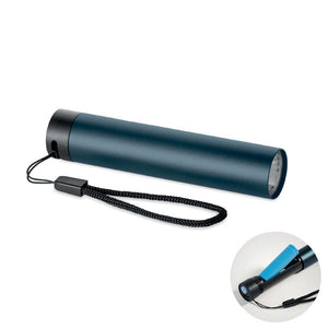 Torcia in alluminio blu navy - personalizzabile con logo