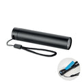 Torcia in alluminio Nero - personalizzabile con logo