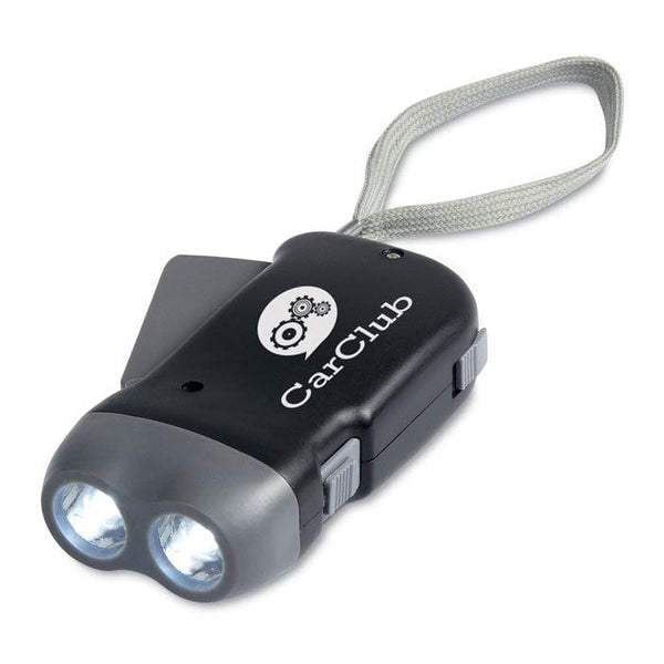 Torcia LED Nero - personalizzabile con logo