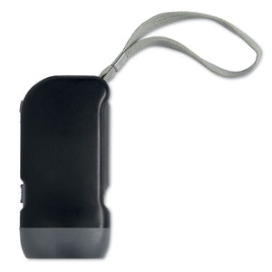 Torcia LED Nero - personalizzabile con logo