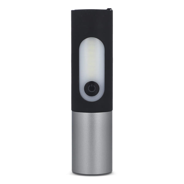 Torcia LED ricaricabile da 10W con funzione Zoom 300lm - personalizzabile con logo