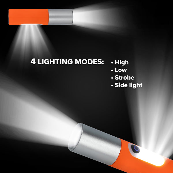 Torcia LED ricaricabile da 10W con funzione Zoom 300lm - personalizzabile con logo