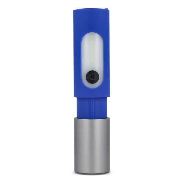 Torcia LED ricaricabile da 10W con funzione Zoom 300lm - personalizzabile con logo