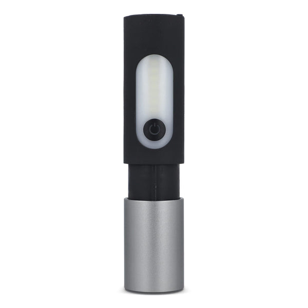 Torcia LED ricaricabile da 10W con funzione Zoom 300lm - personalizzabile con logo