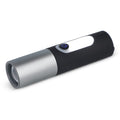 Torcia LED ricaricabile da 10W con funzione Zoom 300lm Nero - personalizzabile con logo